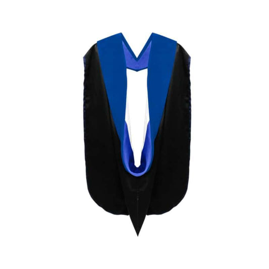 Phd Doctor Hood Royal Blue Velvet - Royal Blue & White - Graduation Gown