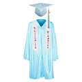 12 Colors shiny Kindergarten/Preschool Graduation Set – Gown, Cap, Stole, Tassel - Graduation Gown