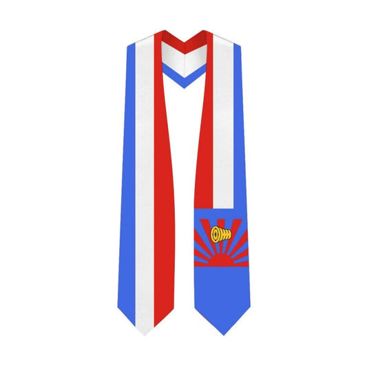 Karen Nation Graduation Stole - Karen Nation Flag Sash - Graduation Gown