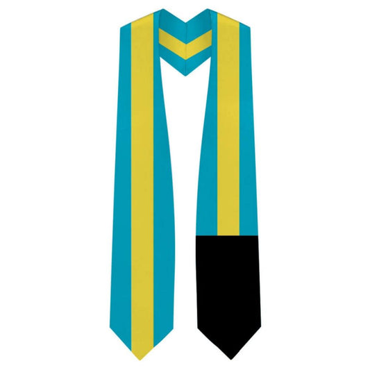 Bahamas Graduation Stole - Bahamas Flag Sash - Graduation Gown