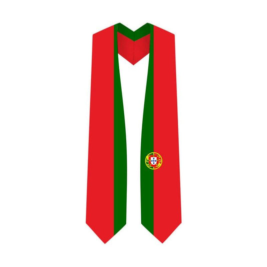 Portugal Graduation Stole - Portuguese Flag Sash - Graduation Gown