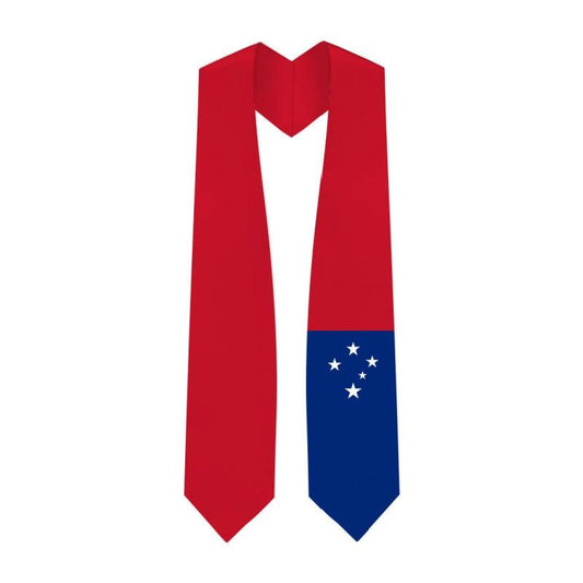 Samoa Graduation Stole - Samoan Flag Sash - Graduation Gown