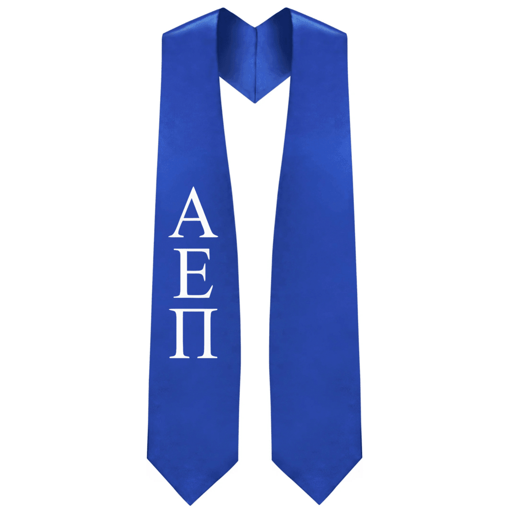 Alpha Epsilon Pi Greek Lettered Stole - Graduation Gown