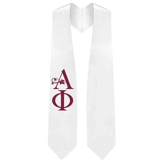 Alpha Phi Greek Lettered Stole - Graduation Gown