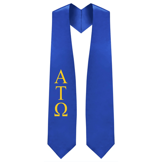 Alpha Tau Omega Greek Lettered Stole - Graduation Gown