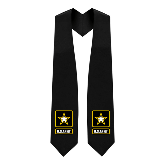 Black U.S. Army Stole - Graduation Gown