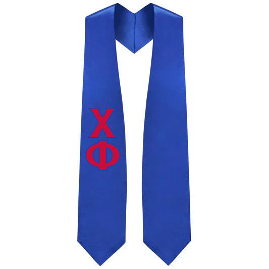 Chi Phi Greek Lettered Stole - Graduation Gown