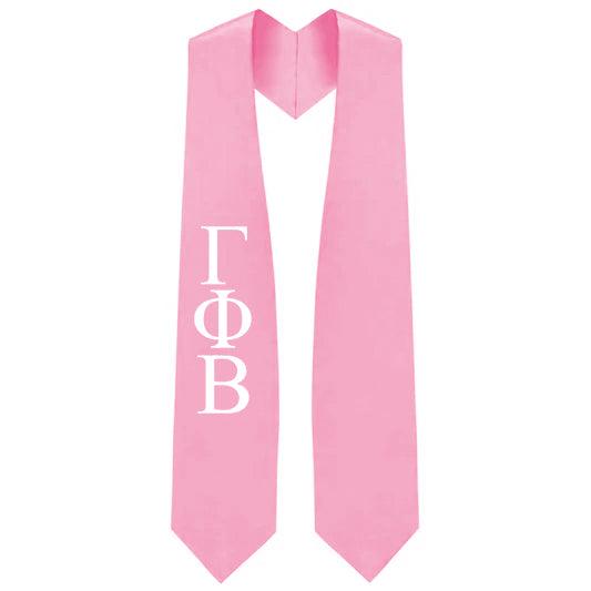 Gamma Phi Beta Greek Lettered Stole - Graduation Gown