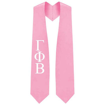 Gamma Phi Beta Greek Lettered Stole - Graduation Gown