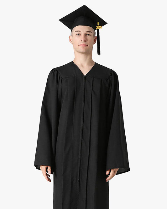 Premium Matte Graduation Cap, Gown & Tassel Package - 12 Colors Available - Graduation Gown