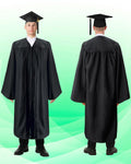 100% Recycled Material High School Graduation Cap and Gown with Pockets - 3 Colors Available - Graduation Gown