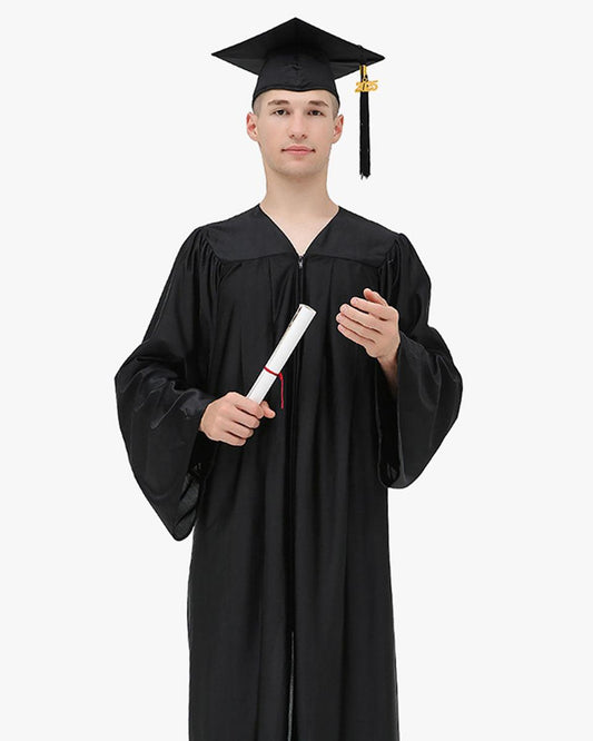 High School Economy Shiny Graduation Cap,Gown & Tassel Package - 13 Colors Available - Graduation Gown