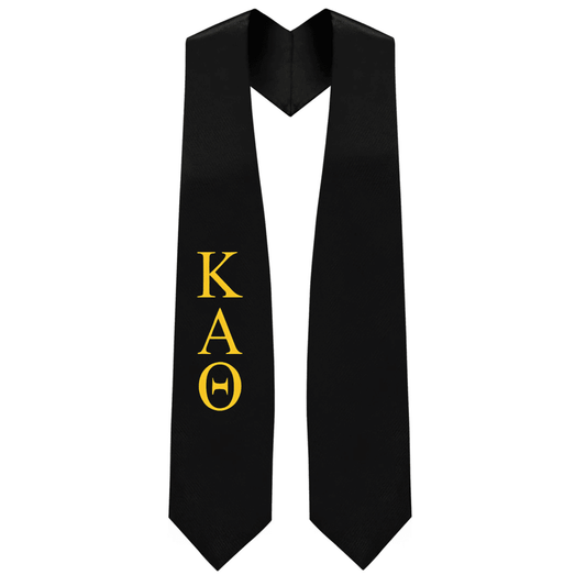 Kappa Alpha Theta Greek Lettered Stole - Graduation Gown