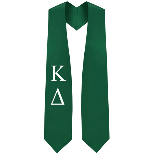 Kappa Delta Greek Lettered Stole - Graduation Gown