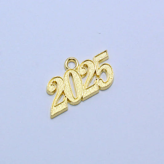 2025 Gold Year Date Drop - Graduation Gown