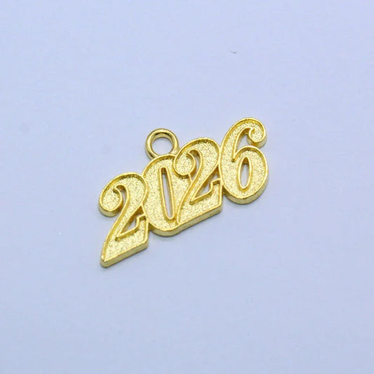2026 Gold Year Date Drop - Graduation Gown