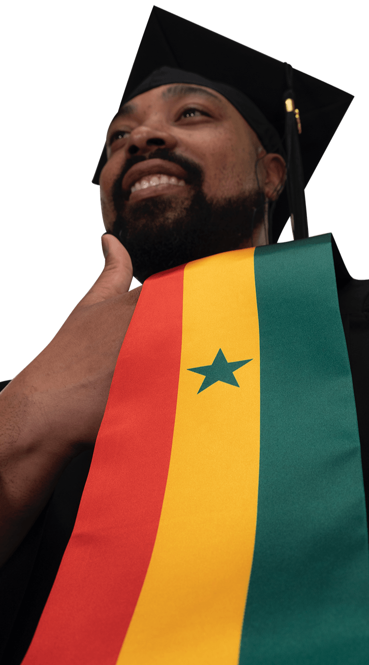 Senegal Graduation Stole - Senegal Flag Sash - Graduation Gown