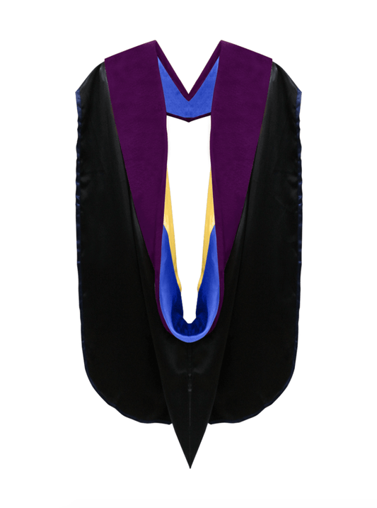 Doctor of Law Hood - Royal Blue & Gold - Graduation Gown
