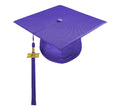 Shiny Purple Bachelors Cap & Gown - Graduation Gown