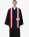 17 Country Flag Graduation Stoles Embroidery Sashes for Study Aboard International Students - Graduation Gown