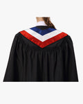 17 Country Flag Graduation Stoles Embroidery Sashes for Study Aboard International Students - Graduation Gown