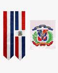 17 Country Flag Graduation Stoles Embroidery Sashes for Study Aboard International Students - Graduation Gown