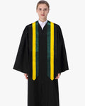 17 Country Flag Graduation Stoles Embroidery Sashes for Study Aboard International Students - Graduation Gown