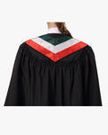 17 Country Flag Graduation Stoles Embroidery Sashes for Study Aboard International Students - Graduation Gown