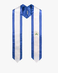 17 Country Flag Graduation Stoles Embroidery Sashes for Study Aboard International Students - Graduation Gown