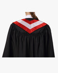 17 Country Flag Graduation Stoles Embroidery Sashes for Study Aboard International Students - Graduation Gown