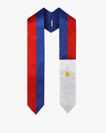 17 Country Flag Graduation Stoles Embroidery Sashes for Study Aboard International Students - Graduation Gown