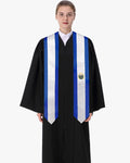 17 Country Flag Graduation Stoles Embroidery Sashes for Study Aboard International Students - Graduation Gown
