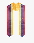 17 Country Flag Graduation Stoles Embroidery Sashes for Study Aboard International Students - Graduation Gown