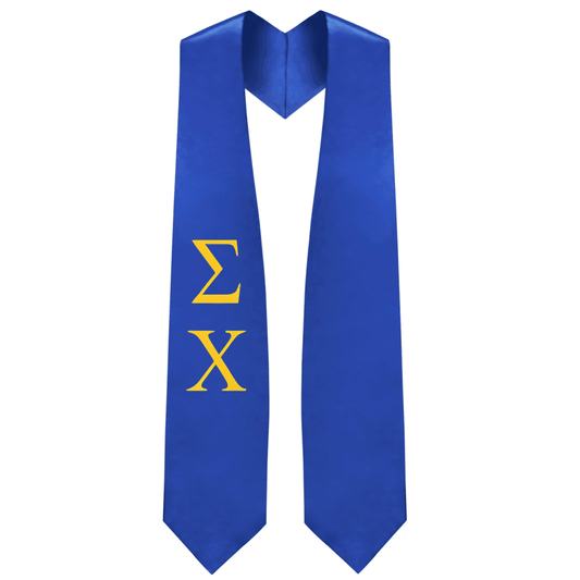Sigma Chi Greek Lettered Stole - Graduation Gown