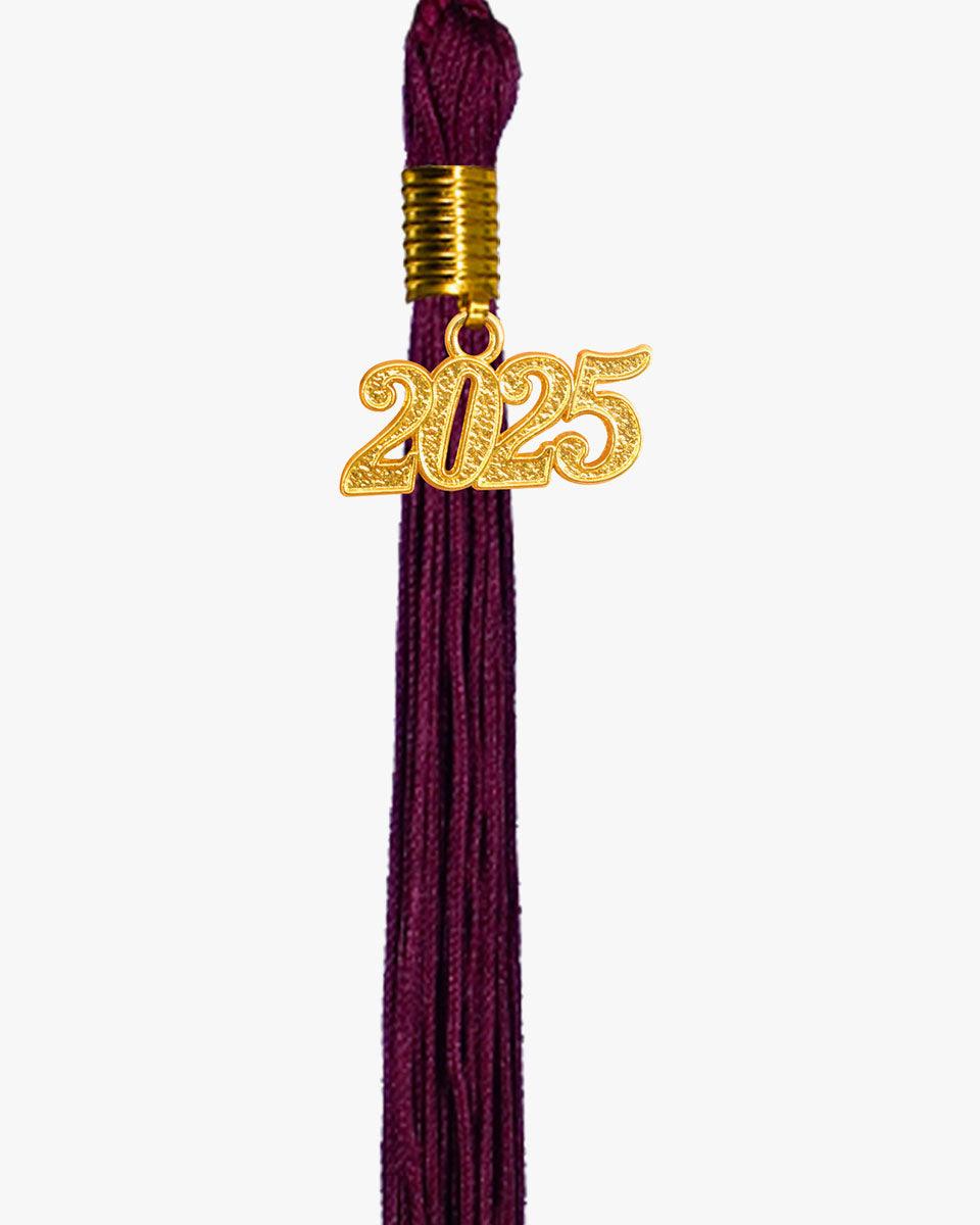 Solid Color Graduation Tassel - 18 Colors Available - Graduation Gown