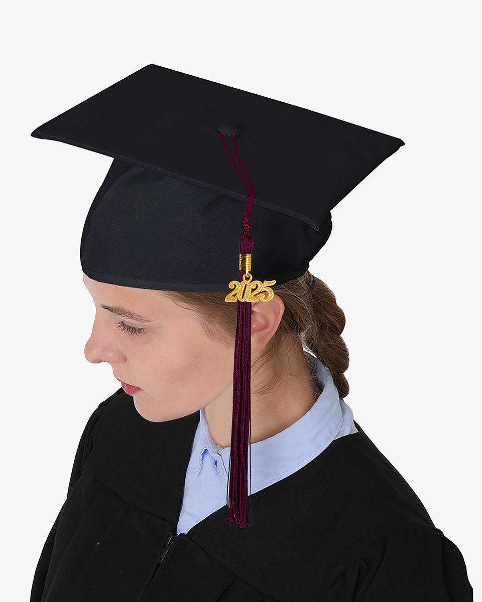 Solid Color Graduation Tassel - 18 Colors Available - Graduation Gown