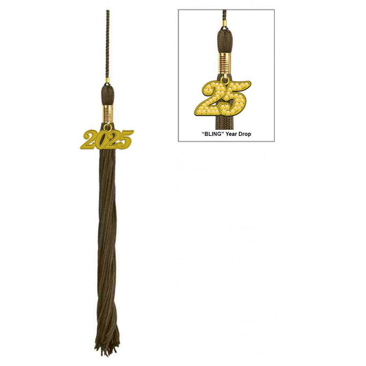 Brown Academic Graduation Tassel - Graduation Gown