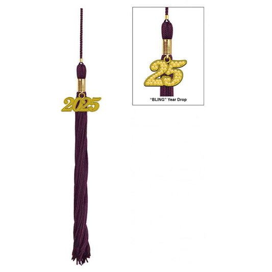 Matte Maroon Kindergarten/Preschool Cap & Tassel - Graduation Gown