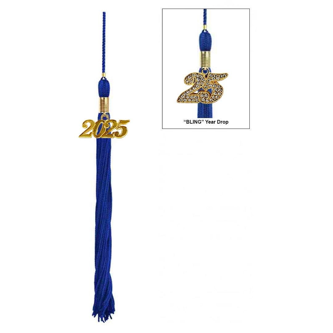 Matte Royal Blue Elementary Cap & Tassel - Graduation Gown