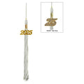 Shiny Silver Junior High/Middle School Cap & Tassel - Graduation Gown