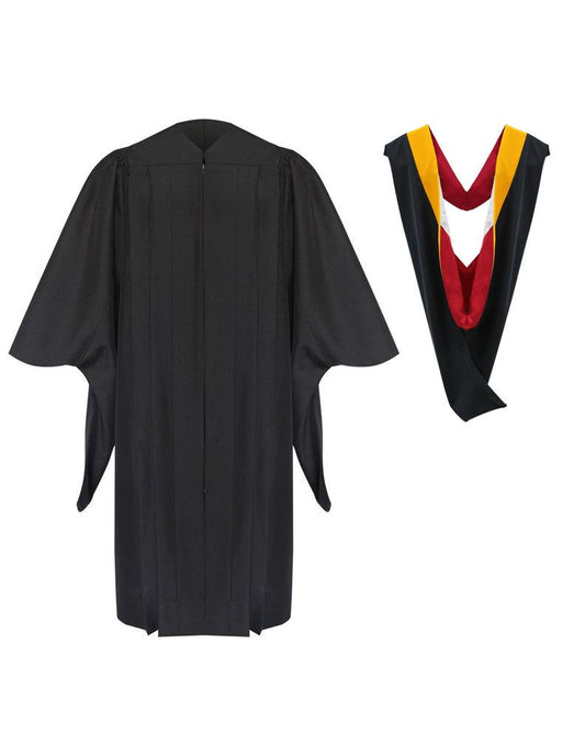 Deluxe Masters Gown & Hood Package - Graduation Gown