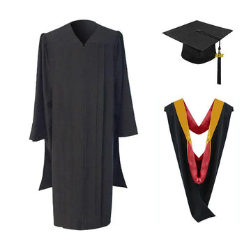 Masters Cap, Gown & Hood Package for Iowa State University Graduation - Graduation Gown