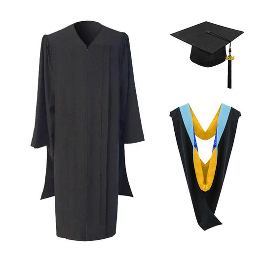 Masters Cap, Gown & Hood Package for UC Irvine Graduation - Graduation Gown