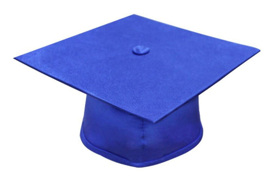 Matte Royal Blue Junior High/Middle School Cap - Graduation Gown