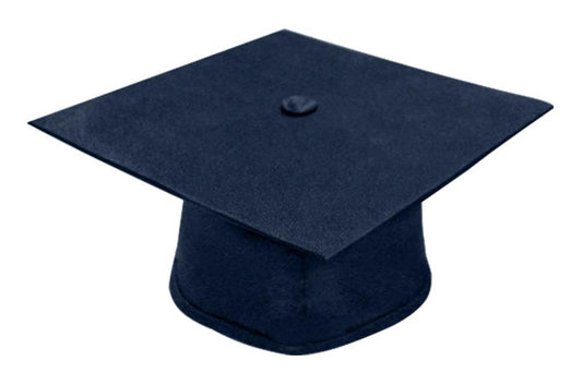 Matte Navy Blue Elementary Cap - Graduation Gown