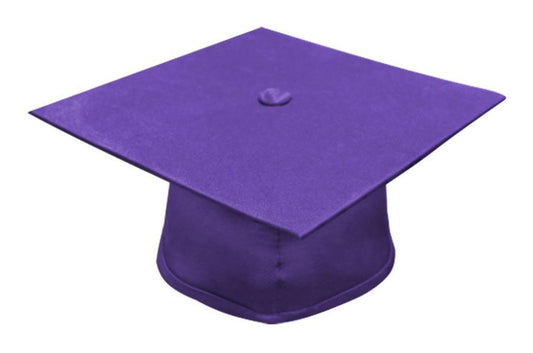 Matte Purple Bachelors Graduation Cap - Graduation Gown