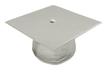 Shiny Silver Bachelors Cap - Graduation Gown