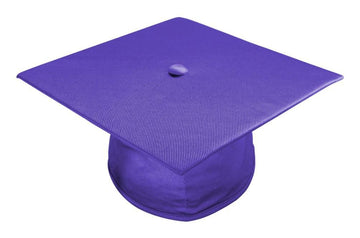 Shiny Purple Bachelors Cap - Graduation Gown
