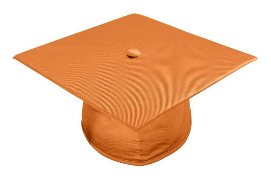 Shiny Orange Bachelors Graduation Cap - Graduation Gown