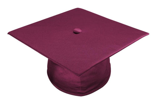 Shiny Maroon Bachelors Academic Cap - Graduation Gown